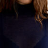 High Collar Top in Ultranatural with Cashmere