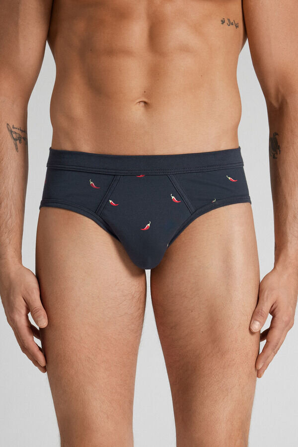 Hot Pepper Print Superior Cotton Briefs Hot Pepper Print Superior Cotton Briefs