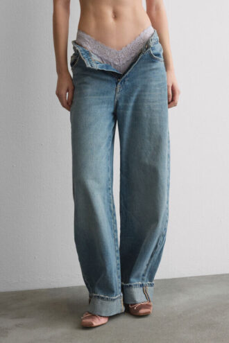 Lace and Microfiber 80S Style Brazilian