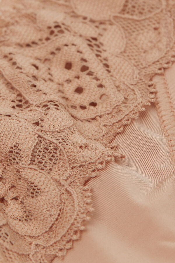 Lace and Microfiber 80S Style Brazilian Lace and Microfiber 80S Style Brazilian