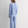 Lace Trim Button Up Full Length Pajamas in Modal Lace Trim Button Up Full Length Pajamas in Modal