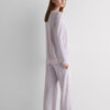Lace Trim Button Up Full Length Pajamas in Modal Lace Trim Button Up Full Length Pajamas in Modal