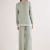 Lace Trim Button Up Full Length Pajamas in Modal Lace Trim Button Up Full Length Pajamas in Modal