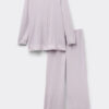 Lace Trim Button Up Full Length Pajamas in Modal Lace Trim Button Up Full Length Pajamas in Modal
