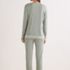 Lace Trim Full Length Pajamas in Modal Lace Trim Full Length Pajamas in Modal
