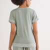 Lace Trim Short Pajamas in Modal Lace Trim Short Pajamas in Modal