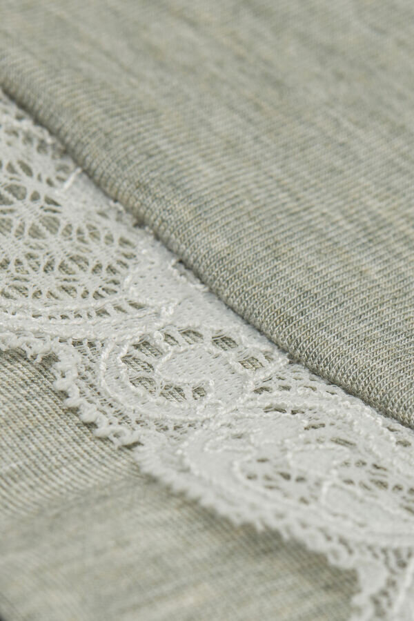 Lace Trim Short Pajamas in Modal Lace Trim Short Pajamas in Modal