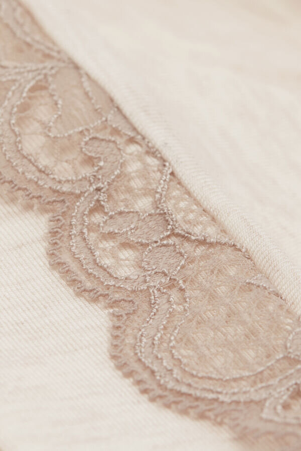 Lace Trim Short Pajamas in Modal Lace Trim Short Pajamas in Modal