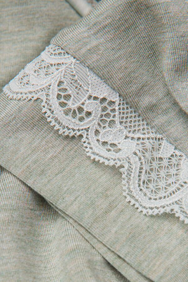 Lace Trim Short Sleeve Nightgown Lace Trim Short Sleeve Nightgown