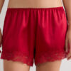 Lace Trim Silk Shorts Lace Trim Silk Shorts