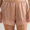 Lace Trim Silk Shorts Lace Trim Silk Shorts