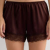 Lace Trim Silk Shorts Lace Trim Silk Shorts