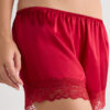 Lace Trim Silk Shorts Lace Trim Silk Shorts