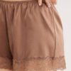 Lace Trim Silk Shorts Lace Trim Silk Shorts
