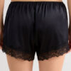 Lace Trim Silk Shorts
