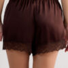 Lace Trim Silk Shorts Lace Trim Silk Shorts