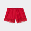 Lace Trim Silk Shorts Lace Trim Silk Shorts
