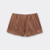 Lace Trim Silk Shorts Lace Trim Silk Shorts