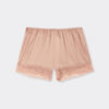 Lace Trim Silk Shorts Lace Trim Silk Shorts