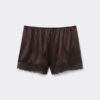 Lace Trim Silk Shorts Lace Trim Silk Shorts