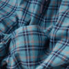 Light Blue Check Print Full Length Cotton Pants Light Blue Check Print Full Length Cotton Pants
