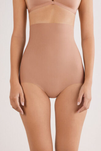 Light Shaping Cotton High Waist Hipsters