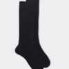 Long Ribbed Socks in Cashmere and Wool