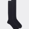 Long Ribbed Socks in Cashmere and Wool