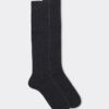 Long Ribbed Socks in Cashmere and Wool Long Ribbed Socks in Cashmere and Wool