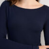 Long Sleeve Bateau Neck Top in Micromodal Long Sleeve Bateau Neck Top in Micromodal