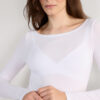 Long Sleeve Bateau Neck Top in Micromodal Long Sleeve Bateau Neck Top in Micromodal