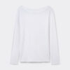 Long Sleeve Bateau Neck Top in Micromodal Long Sleeve Bateau Neck Top in Micromodal