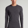 Long-Sleeve Crew-Neck Merino-Wool Top