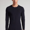 Long-Sleeve Crew-Neck Merino-Wool Top