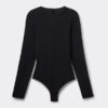 Long Sleeve Essential Modal Bodysuit with Open Back