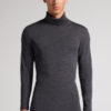Long-Sleeve High-Neck Merino-Wool Top