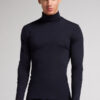 Long-Sleeve High-Neck Merino-Wool Top