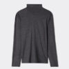Long-Sleeve High-Neck Merino-Wool Top