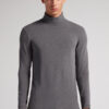 Long-Sleeve High-Neck Modal-Cashmere Top