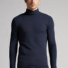 Long-Sleeve High-Neck Modal-Cashmere Top