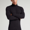 Long-Sleeve High-Neck Modal-Cashmere Top