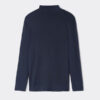 Long-Sleeve High-Neck Modal-Cashmere Top