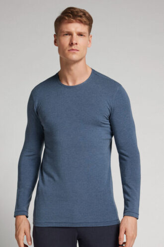 Long-Sleeve Modal-Cashmere Top