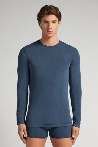 Long-Sleeve Modal-Cashmere Top