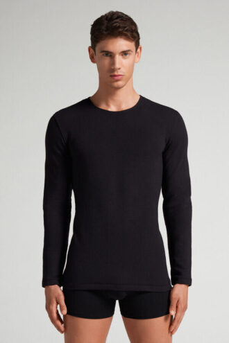 Long-Sleeve Modal-Cashmere Top