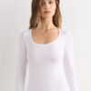 Long Sleeve Scoop Neck Top in Micro-Modal Long Sleeve Scoop Neck Top in Micro-Modal