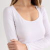 Long Sleeve Scoop Neck Top in Micro-Modal Long Sleeve Scoop Neck Top in Micro-Modal