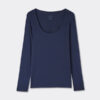 Long Sleeve Scoop Neck Top in Micro-Modal Long Sleeve Scoop Neck Top in Micro-Modal
