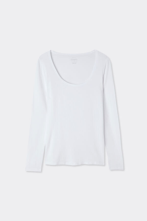 Long Sleeve Scoop Neck Top in Micro-Modal Long Sleeve Scoop Neck Top in Micro-Modal