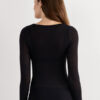 Long Sleeve Scoop Neck Top in Ultralight Modal with Cashmere Long Sleeve Scoop Neck Top in Ultralight Modal with Cashmere